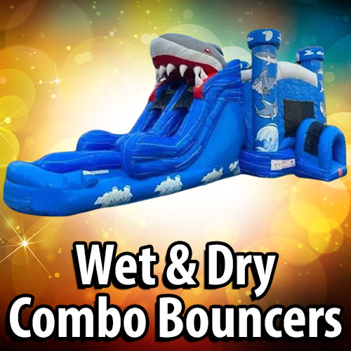 Wet and dry combo bouncer rentals
