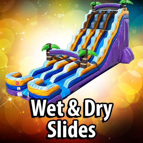 Wet and dry water slide rentals